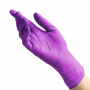 Перчатки смотровые нитриловые текстурированные на пальцах. Малайзия